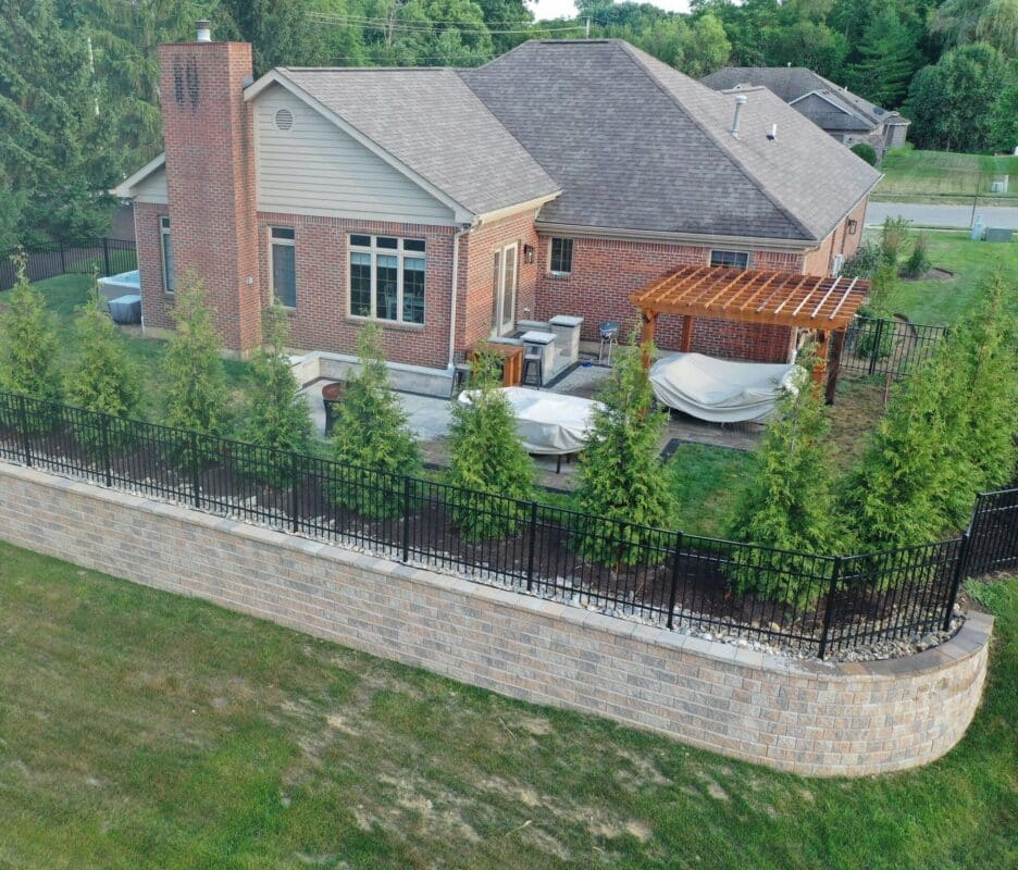 Retaining wall construction company around Centerville, Ohio.